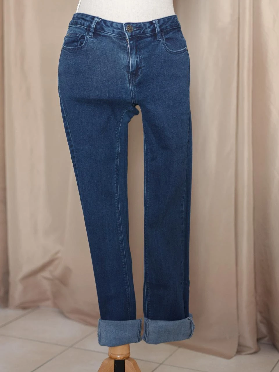 Jean regular Denim blauw zwart - Maat 34 - Goede staat – photo 2